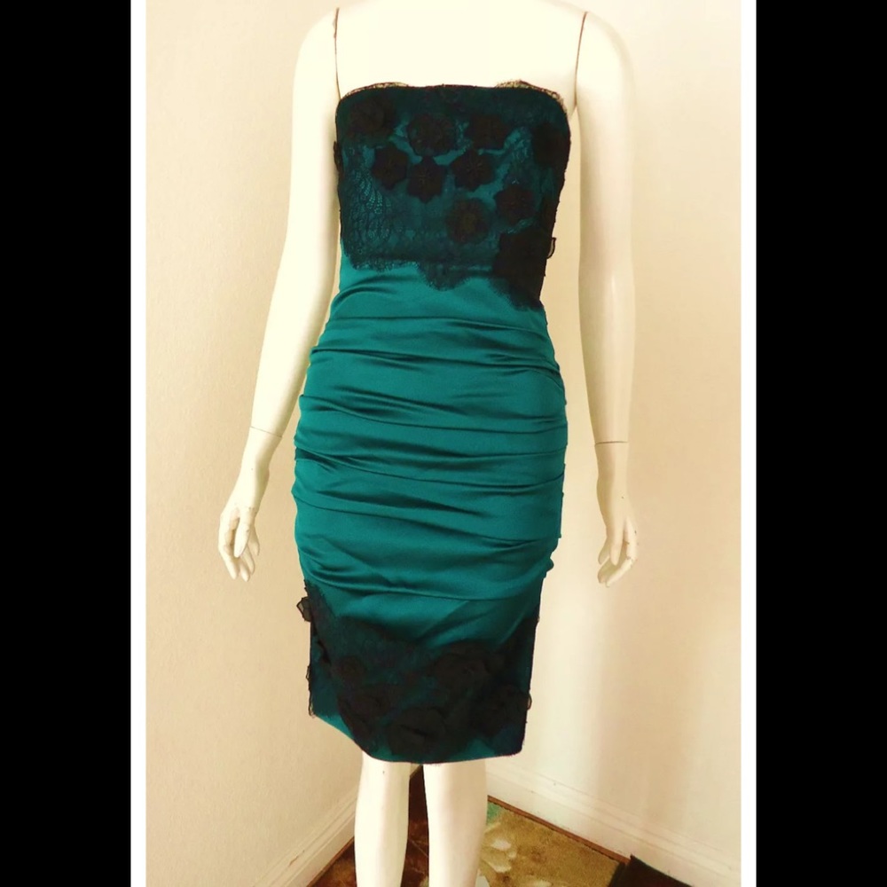 BCBG MAXAZRIA Green Dress